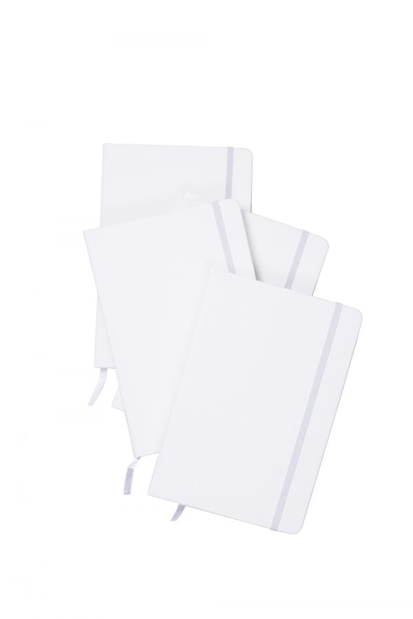 Идеальный белый блокнот в твердой обложке на резинке, без рисунков и надписей
