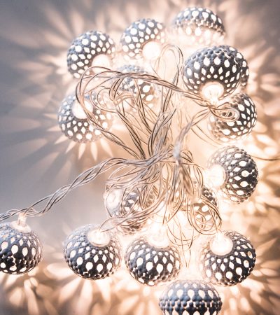 Интерьерная гирлянда Lace Bells, «кружевные» фонарики с теплым белым светом.