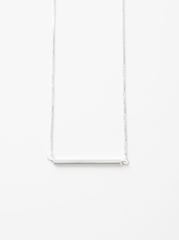 Минималистичная серебряная подвеска на цепочке, кулон на шею из серебра в стиле минимализм