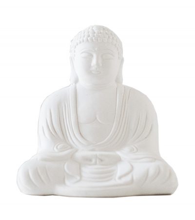 Маленькая гипсовая статуэтка сидящего Будды