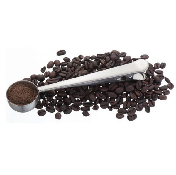 Ложка-зажим для кофе — удобный кухонный аксессуар: металлический зажим ложка