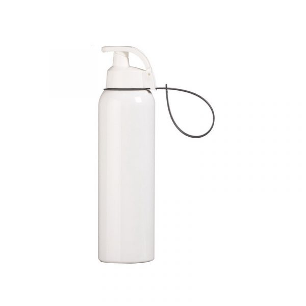 Белая бутылка для воды без надписей и рисунков, пластиковая бутылка для воды с ручкой-петелькой — для спорта, прогулок и путешествий