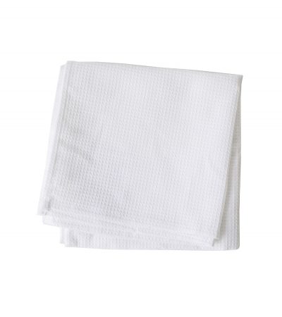 белое вафельное полотенце для рук или посуды