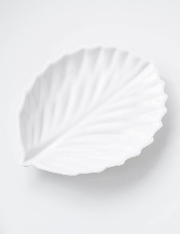 Белое керамическое блюдо Ежевика, сервировочная тарелка и подставка для хранения мелочей
