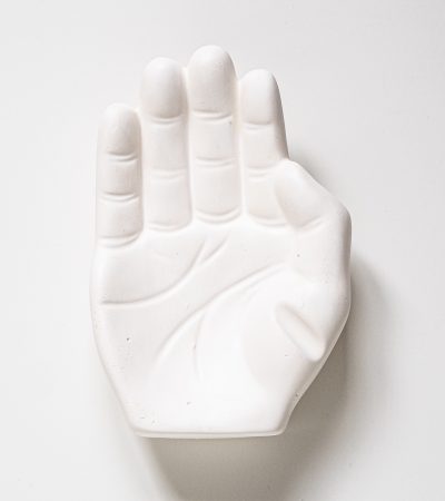 Органайзер для біжутерії у формі долоні, біла підставка для прикрас рука
